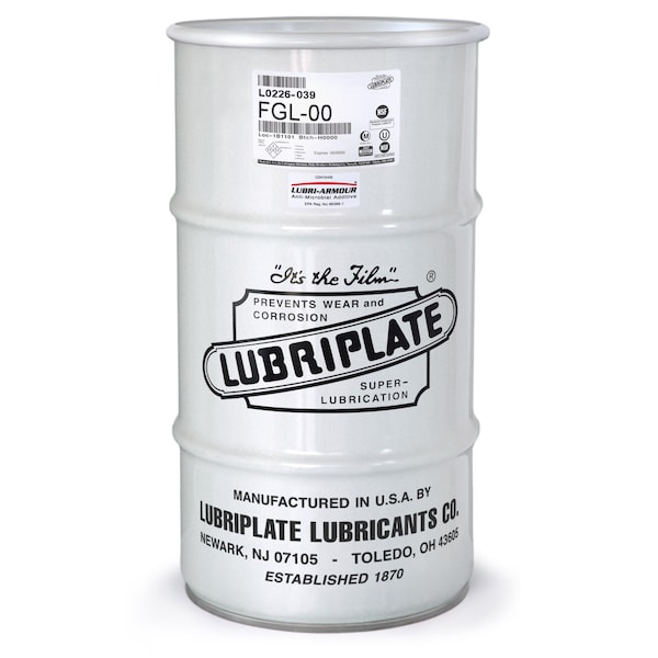 Lubriplate Fgl-00, 1/4 Drum, H-1/Food Grade White Grease For Auto Lube Systems L0226-039 - main